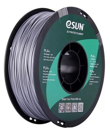 Filamento Pla Mais Prata 1kg 1.75mm Esun