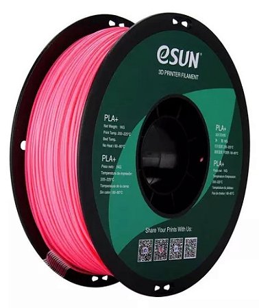 Filamento Pla Mais Rosa 1kg 1.75mm Esun