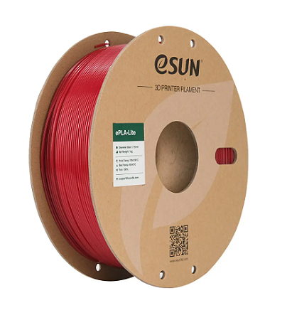 Filamento EPLA Lite Vermelho Bombeiro 1KG 1.75MM Esun