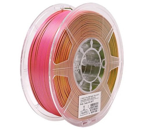 Filamento Epla Silk Mystic Ouro Vermelho E Verde 1kg 1.75mm Esun