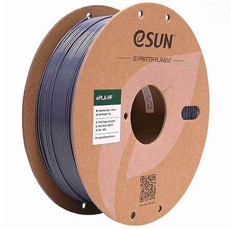 Filamento EPLA Mais Hs Cinza 1KG 1.75MM Esun
