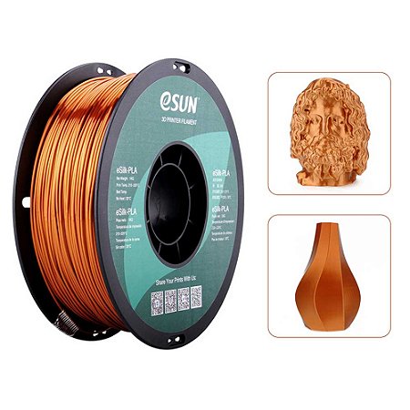 Filamento Esilk Pla Cobre 1kg 1.75mm Esun
