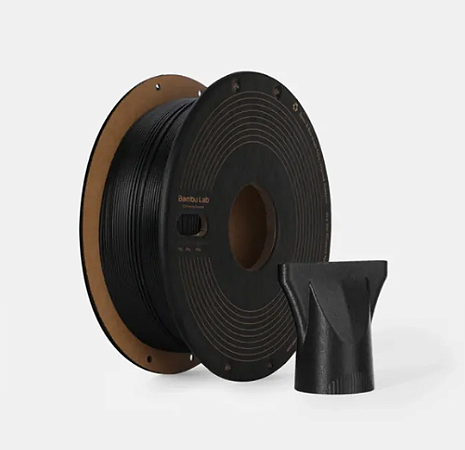Filamento Bambu Lab PPA-CF Preto C/ Carretel Reutilizável 0.75KG 1.75MM