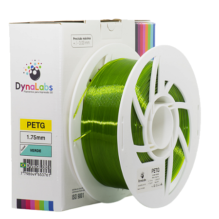 Filamento PETG DynaLabs 1.75mm 1Kg Verde Clear