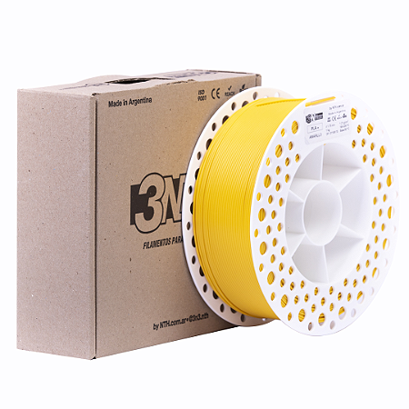 Filamento PLA+ Matte 3NMax 1.75mm 1Kg Amarelo