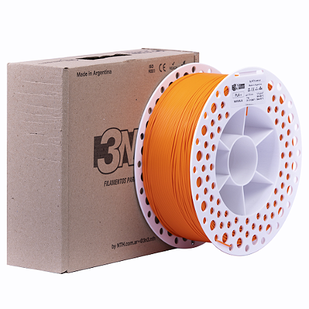 Filamento PLA+ Matte 3NMax 1.75mm 1Kg Laranja
