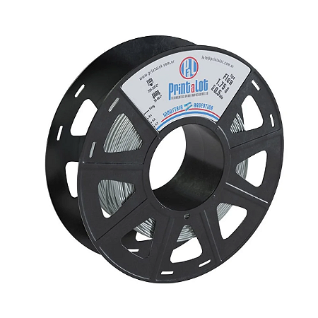Filamento TPU Flexível Metal Prata 1,75mm 500g Printalot