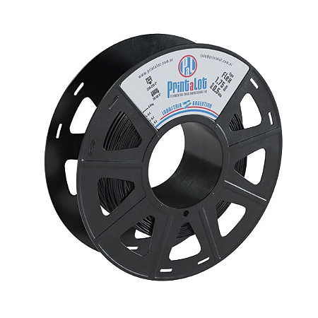Filamento TPU Flexível Preto 1,75m 500g PrintaLot
