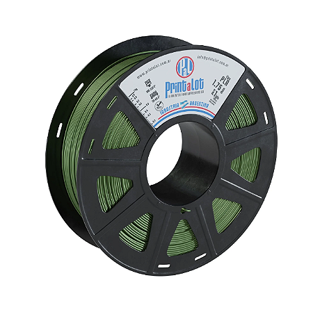 Filamento PLA Metal Verde Militar 1,75mm 1Kg PrintaLot