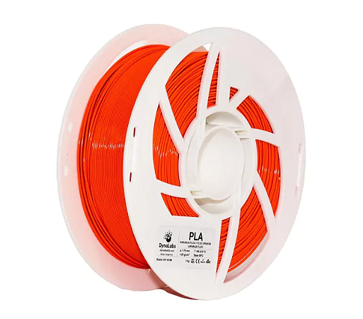 Filamento PLA DynaLabs 1.75mm 1Kg Laranja Fluo
