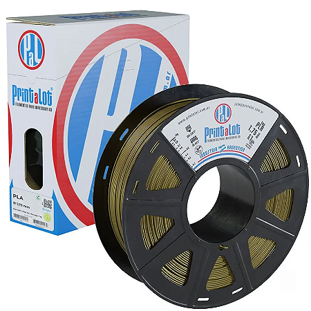 Filamento PLA Metal Dourado 1,75mm 1Kg PrintaLot