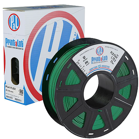 Filamento PLA FLEX Verde 1Kg 1,75mm Printalot