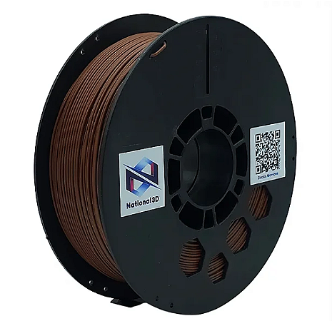 Filamento National Pla Max High Speed Marrom Mogno 1kg 1,75mm