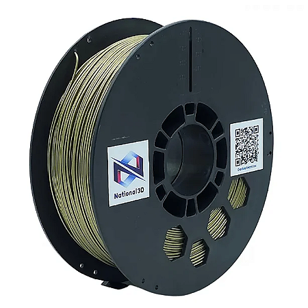 Filamento National Pla Max High Speed Dourado 1kg 1,75mm