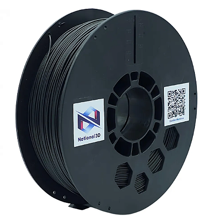 Filamento National PLA Max High Speed Preto 1kg 1,75mm