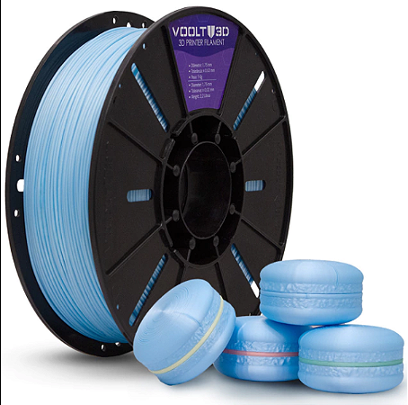 Filamento Voolt PLA Azul Macaron Velvet - 1kg