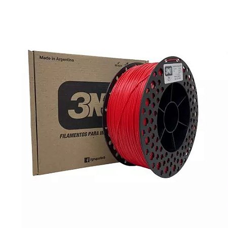 Filamento PETG 3N3 1.75mm 1Kg Vermelho