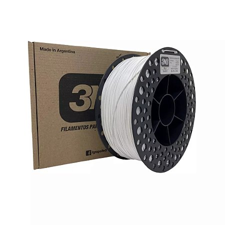 Filamento PLA 3N3 1.75mm 1KG Branco