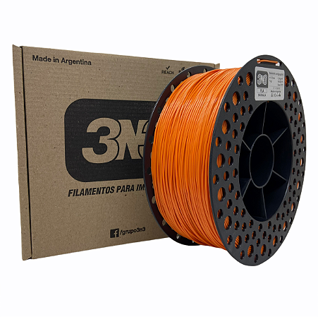 Filamento PLA 3N3 1.75mm 1KG Laranja