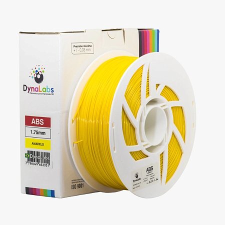 Filamento ABS DynaLabs 1.75mm 1Kg Amarelo