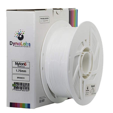 Filamento Nylon6 DynaLabs 1.75mm 1Kg Branco