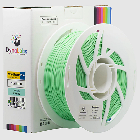 Filamento PLA Boutique DynaLabs 1.75mm 1Kg Verde Caribe