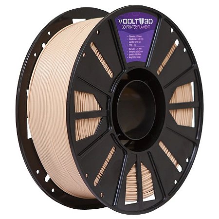 Filamento Voolt PLA Bege Caucasiano 1kg