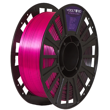 Filamento Voolt PLA Duo Color Shadow Rosa e Preto V-Silk 1kg