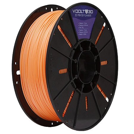 Filamento Voolt PLA Laranja Macaron Velvet 1kg