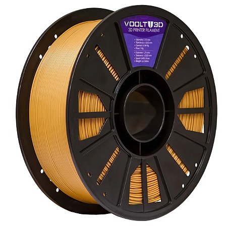 Filamento Voolt PLA Marrom Caramelo  1kg