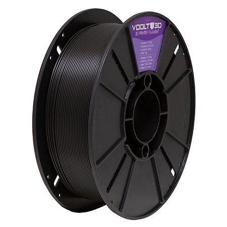 Filamento Voolt Pla Preto Velvet 1kg