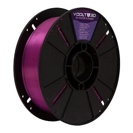 Filamento Voolt PLA Rosa Ametista V-Silk  1kg