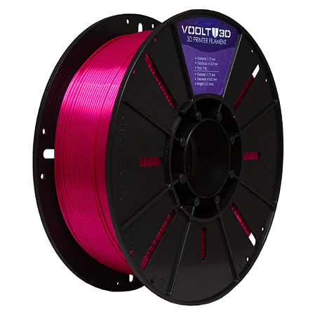 Filamento Voolt PLA Rosa Choque V-Silk - 1Kg