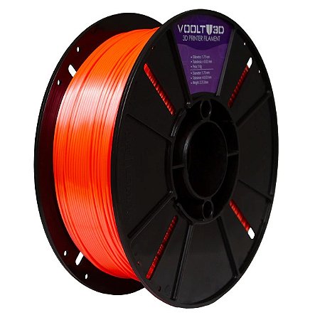 Filamento Voolt PLA Salmão Neon V-Silk  1kg