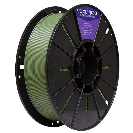 Filamento Voolt PLA Verde Oliva Velvet 1kg