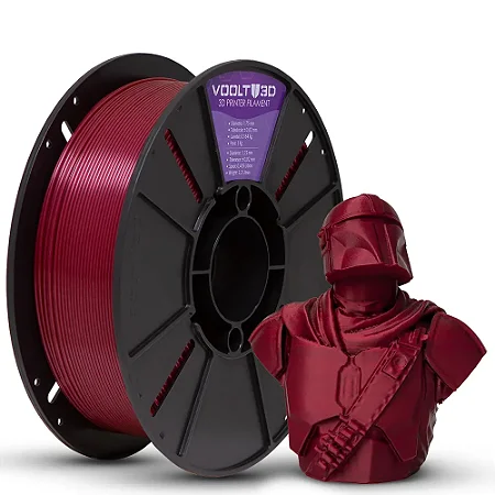 Filamento Voolt PLA Vermelho Marsala Solido - 1kg
