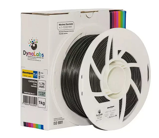 Filamento PLA Boutique DynaLabs 1.75mm 1Kg Carvao
