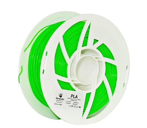 Filamento PLA DynaLabs 1.75mm 1Kg Verde Fluo