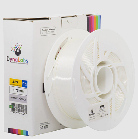 Filamento PLA SILK DynaLabs 1.75mm 1Kg Perola
