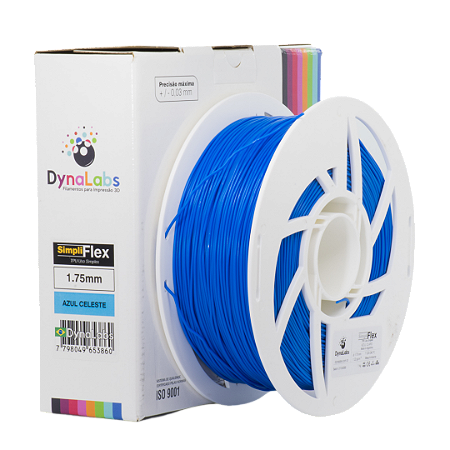 Filamento Simpliflex DynaLabs 1.75mm 1Kg Azul Celeste