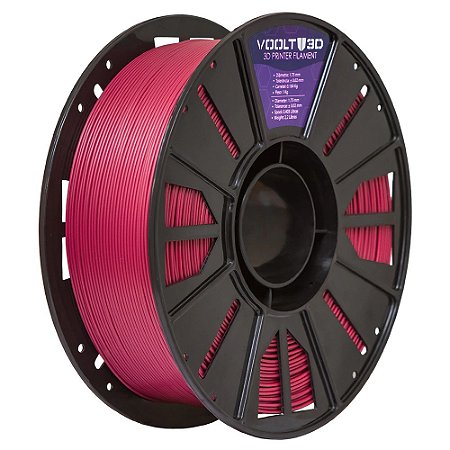 Filamento Voolt PLA Vermelho Marsala Solido - 1kg