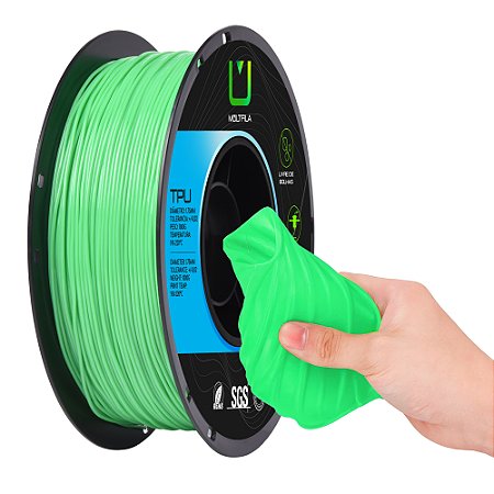 Filamento TPU Multfila 1.75mm 1KG Verde