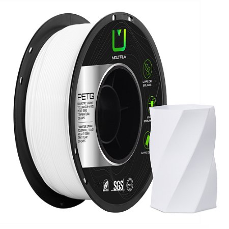Filamento PETG Multfila 1.75mm 1KG Branco