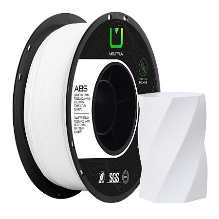 Filamento ABS Multfila 1.75mm 1KG Branco