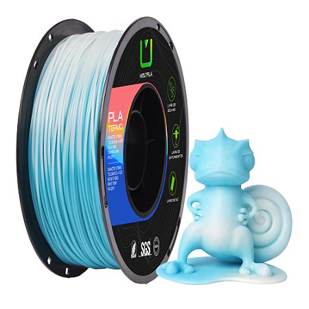 Filamento PLA Multfila Termo Azul e Branco 1.75mm 1kg