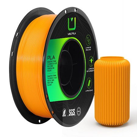 Filamento PLA Multfila Laranja 1.75mm 1kg