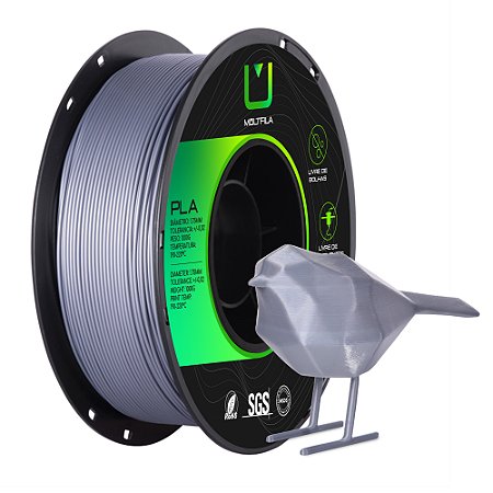 Filamento PLA Multfila Prata 1.75mm 1kg