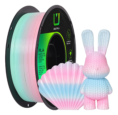 Filamento PLA Silk Rainbow Multfila Ice Cream 1.75mm 1kg