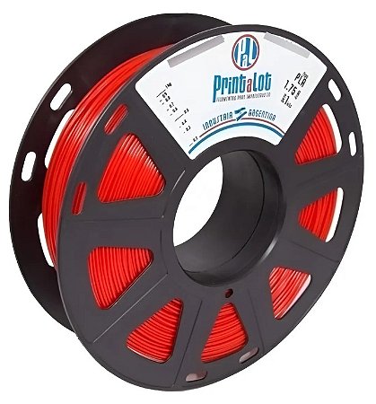Filamento PLA Printalot 1.75mm 1KG Vermelho