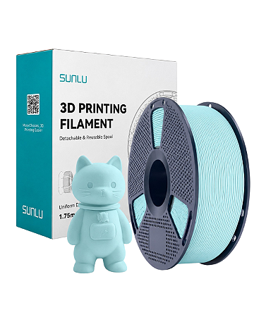Filamento Sunlu PLA Azul Power Matte 1.75mm 1KG